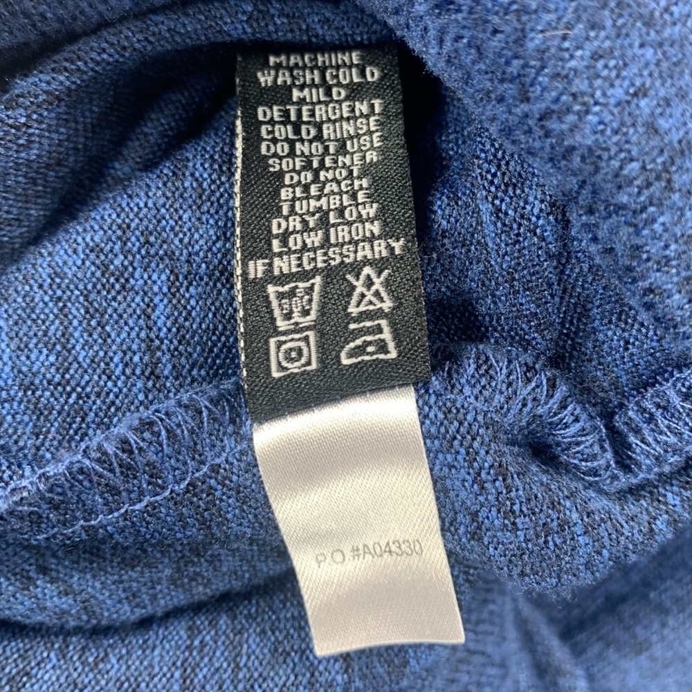 Straight Down XXL Blue 1/4 Zip Pullover DragonRidge Country Club Golf Sweater - Picture 7 of 7